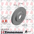 Zimmermann Brake Disc - Standard/Coated, 400.3695.20 400.3695.20